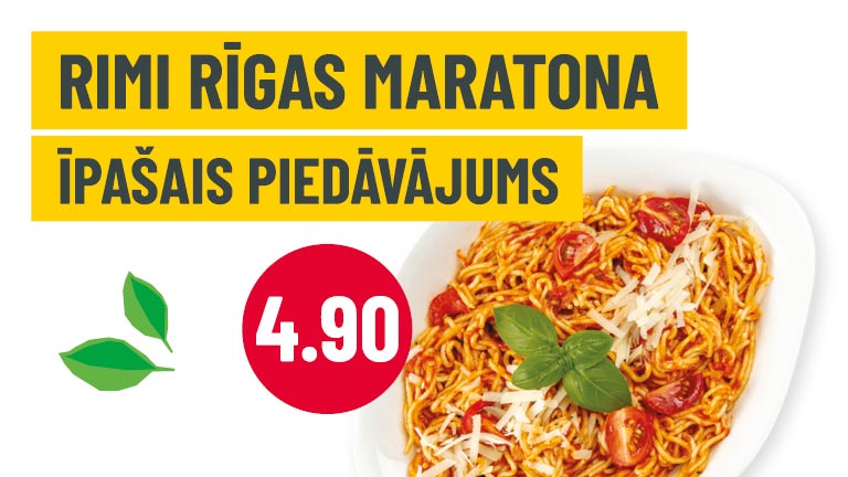 Rimi Rīgas maratona īpašais piedāvājums