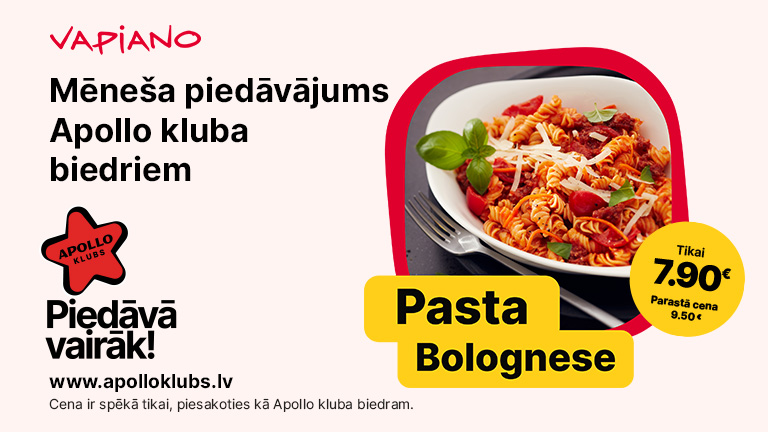 Tikai 7,90 € (parastā cena 9,50 €)